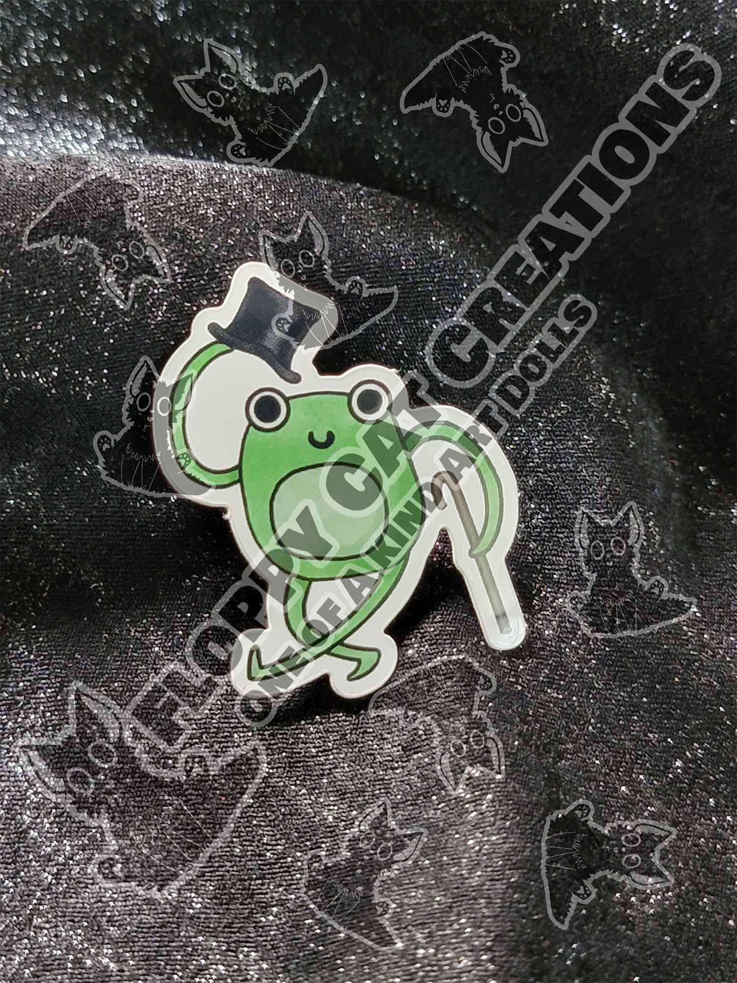 "Dapper Lil Frog" Sticker