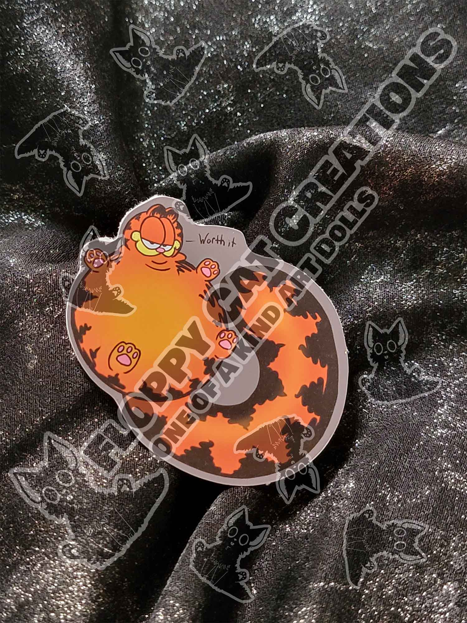 "Garfield Says It's Worth It" Sticker