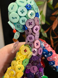 OOAK Buttons & Beads in Rainbow