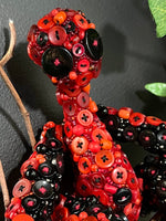 OOAK Buttons & Beads in Black & Red