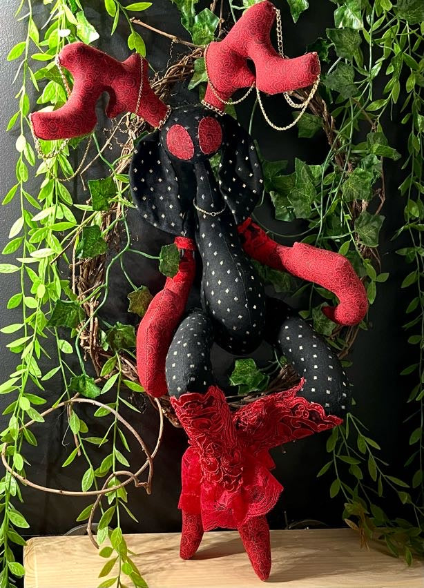 Red & Black Cardiac Stitchpunk