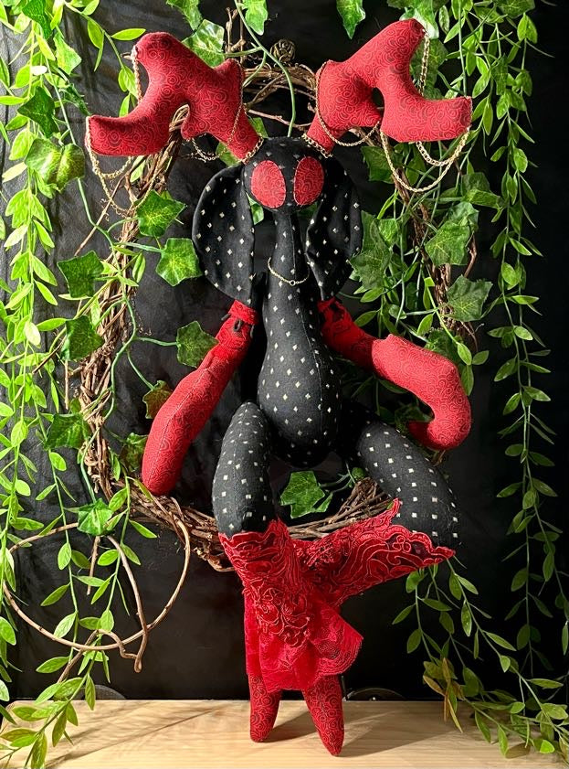 Red & Black Cardiac Stitchpunk