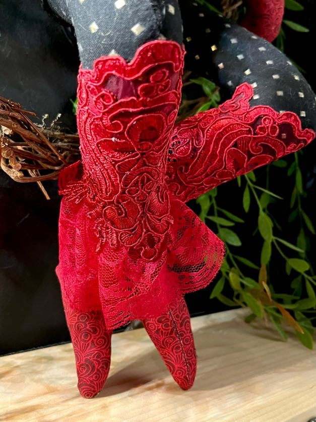 Red & Black Cardiac Stitchpunk