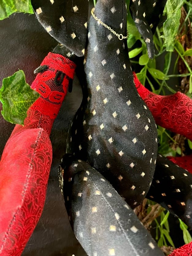 Red & Black Cardiac Stitchpunk