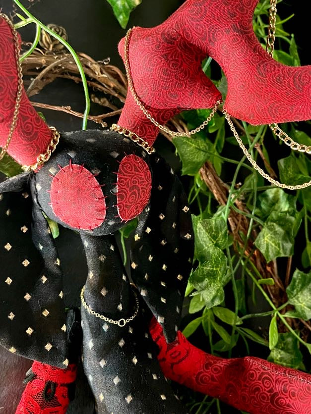 Red & Black Cardiac Stitchpunk