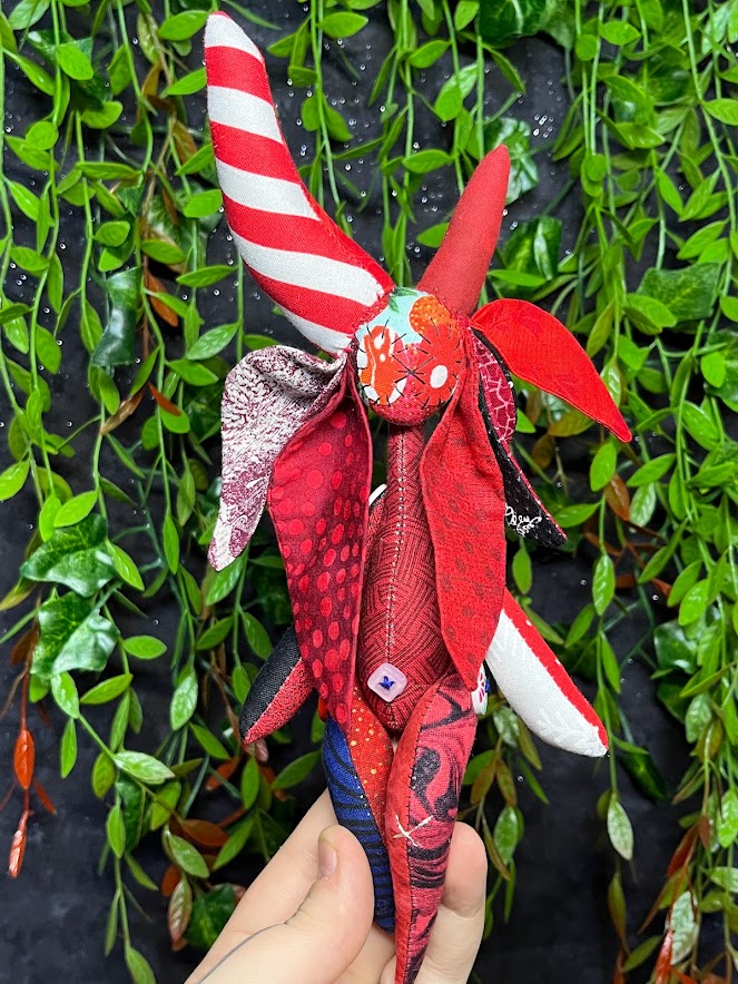 Red Candy Cane Horn Frankenpunk