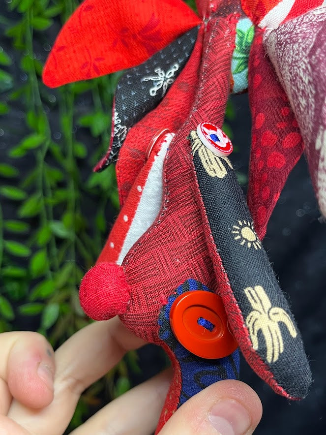 Red Candy Cane Horn Frankenpunk