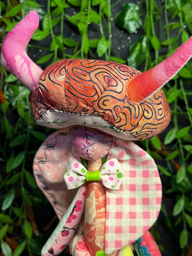 Pink Horned Mushroom Frankenpunk