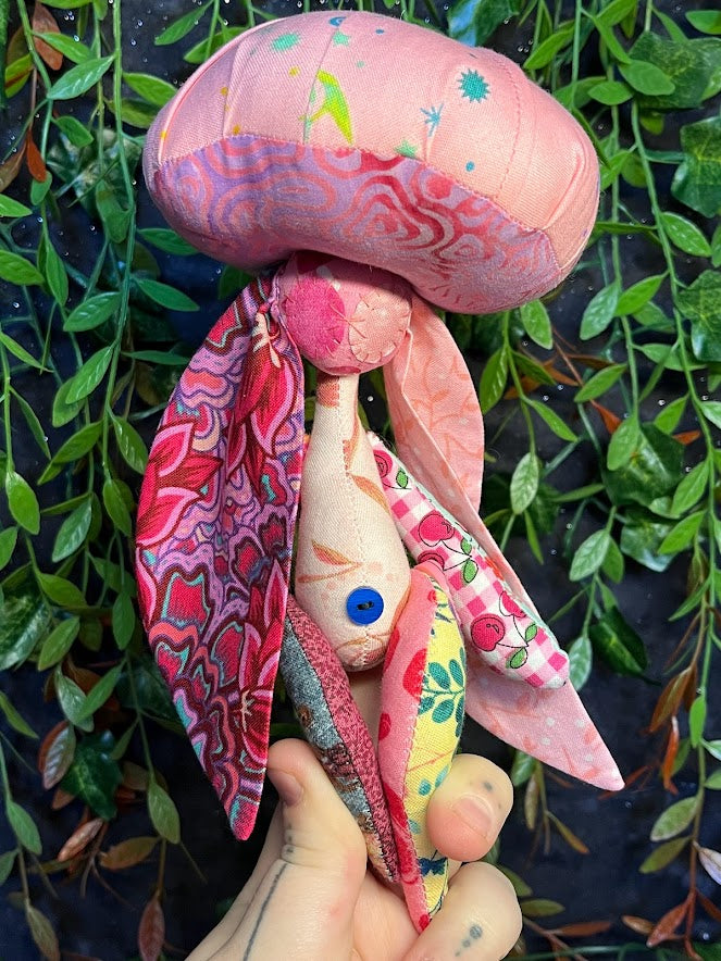 Pink Lop-Eared Mushroom Frankenpunk