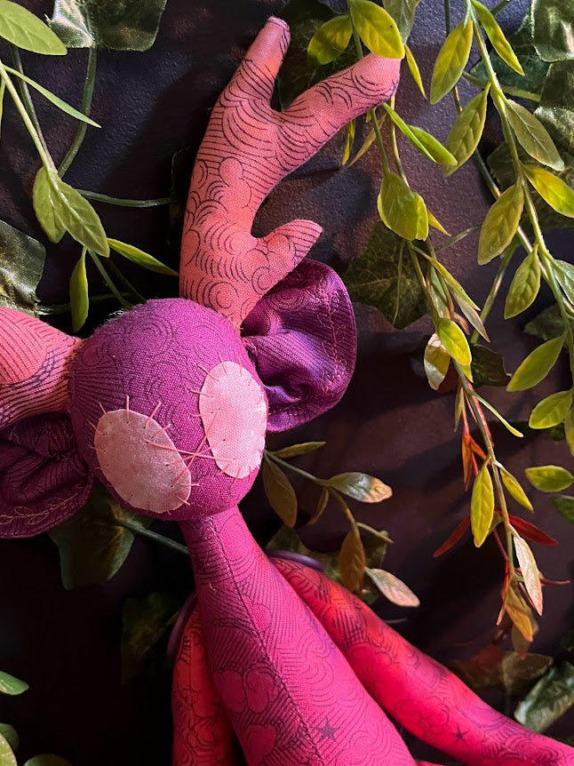 Fuchsia Deer Stitchpunk