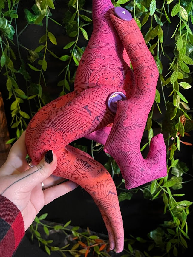 Fuchsia Deer Stitchpunk