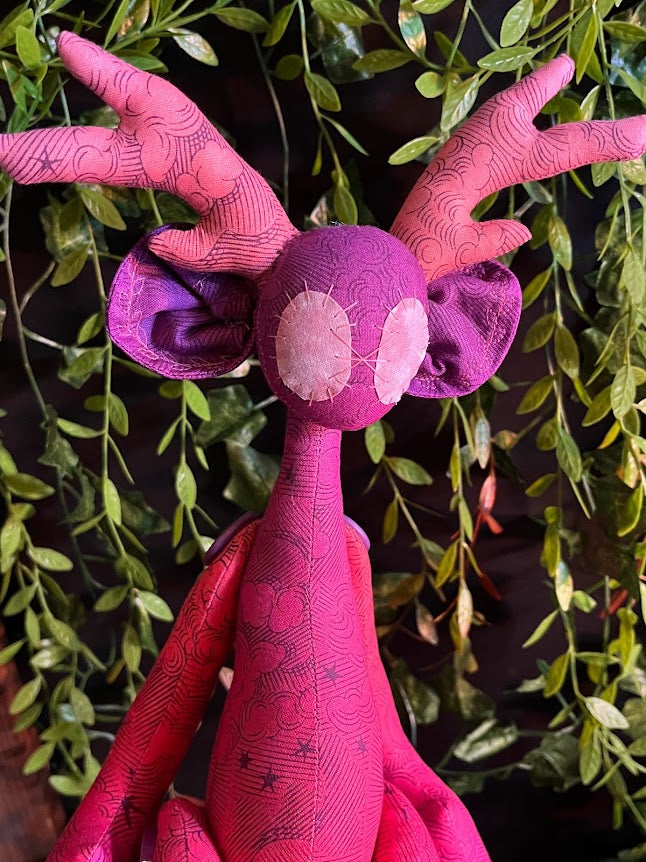 Fuchsia Deer Stitchpunk
