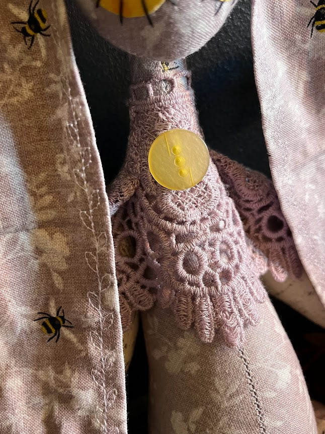Lavender Bees Stitchpunk