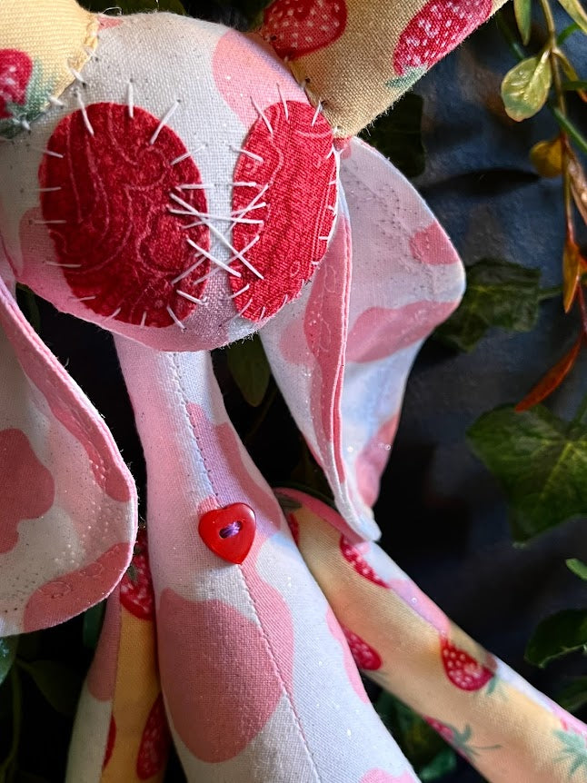 Strawberry Cow Stitchpunk