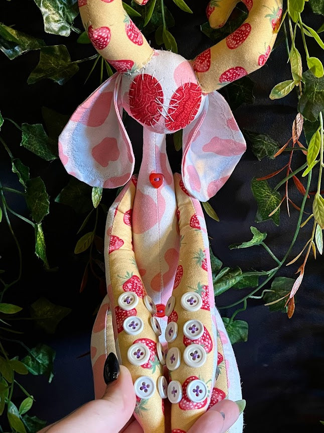 Strawberry Cow Stitchpunk