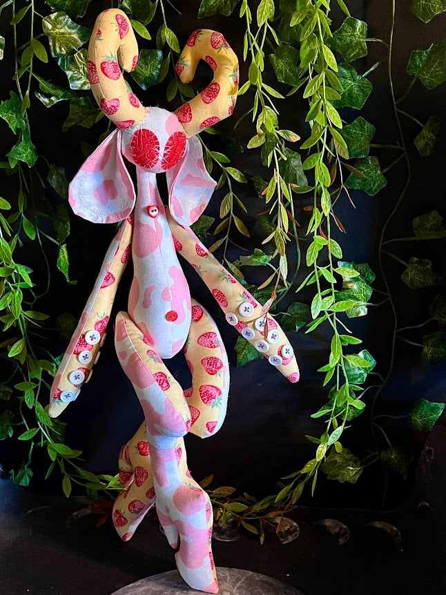 Strawberry Cow Stitchpunk