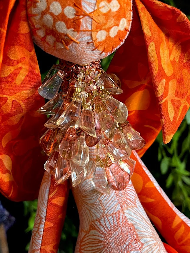 Orange Spring Buds Stitchpunk