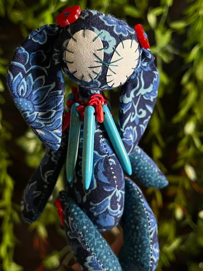 Blue Flower Red Thorns Pocketpunk