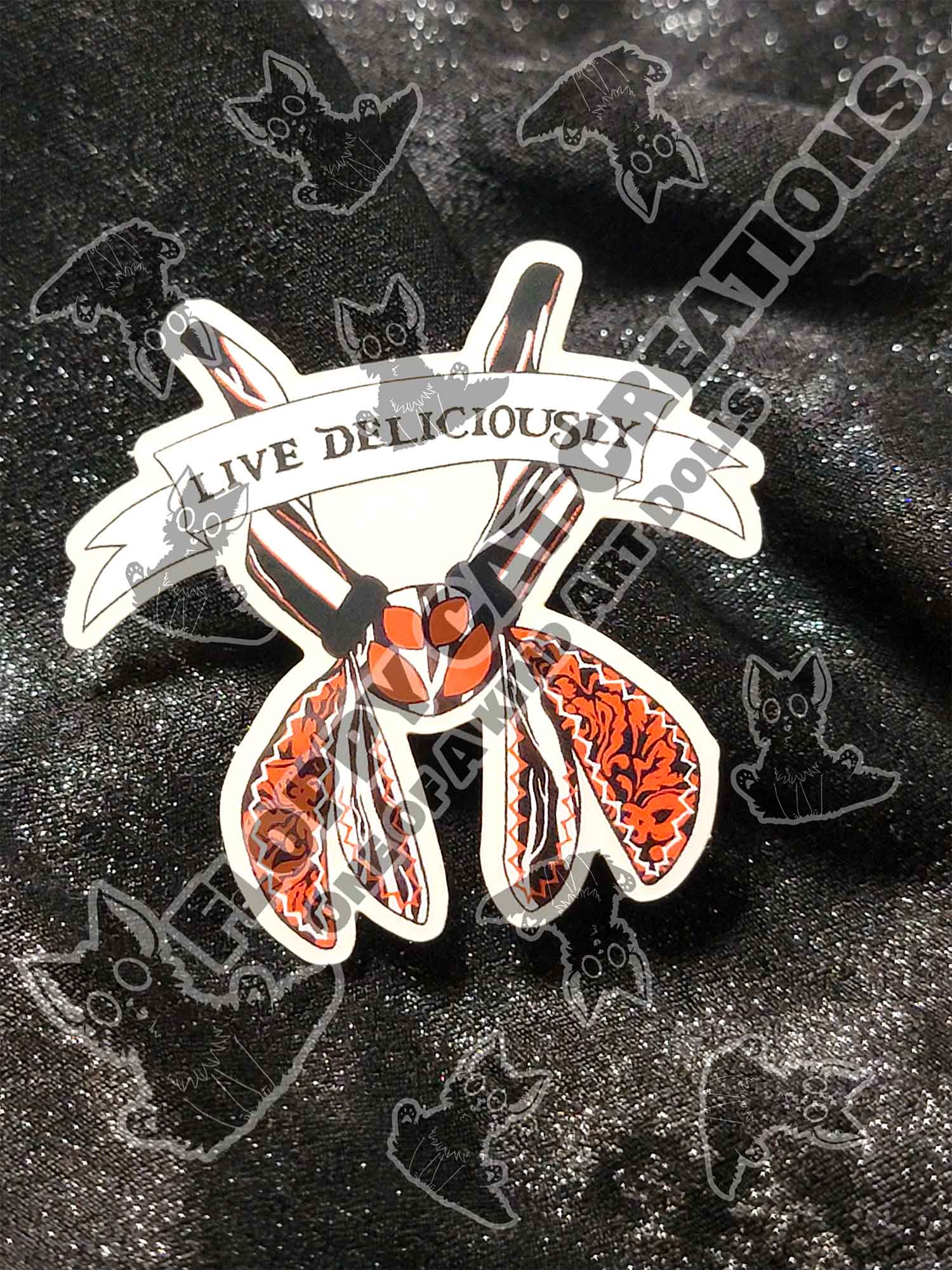 "Live Deliciously" Sticker