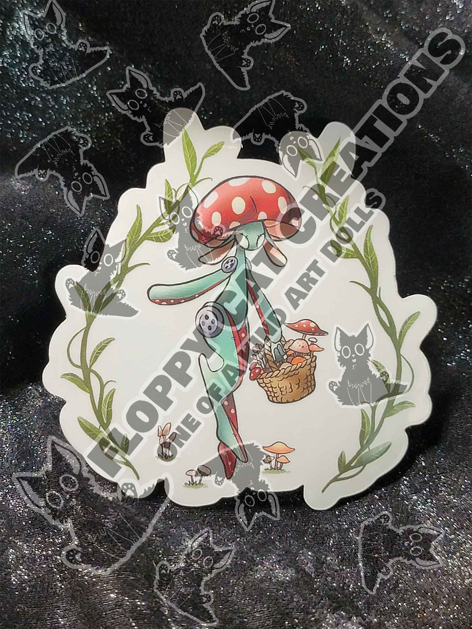 "MushPunk In A Field" Sticker