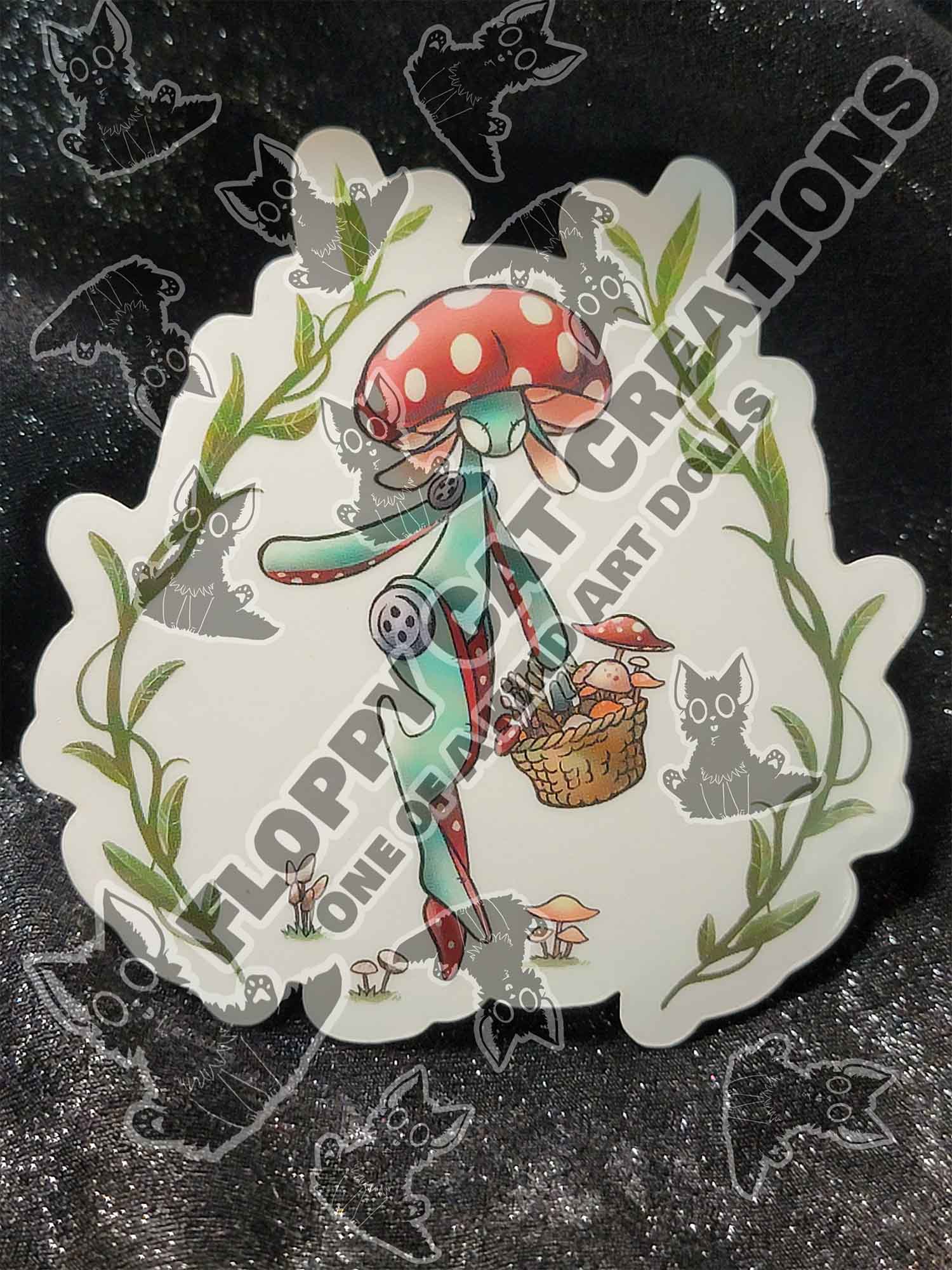 "MushPunk In A Field" Sticker