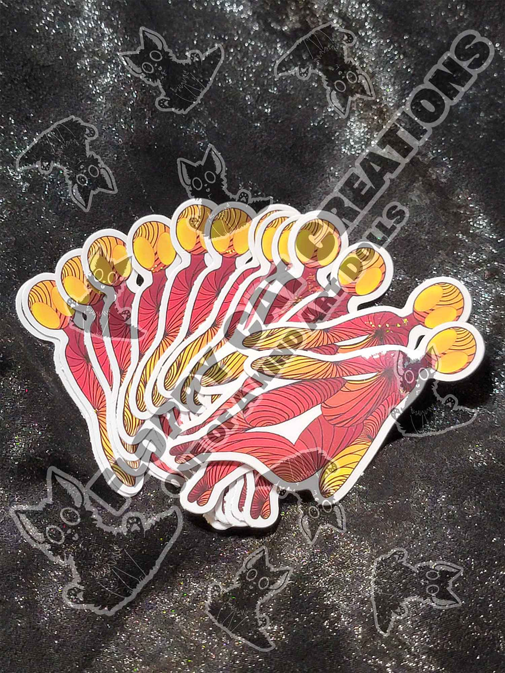 "Alien At Sunset StitchPunk" Sticker