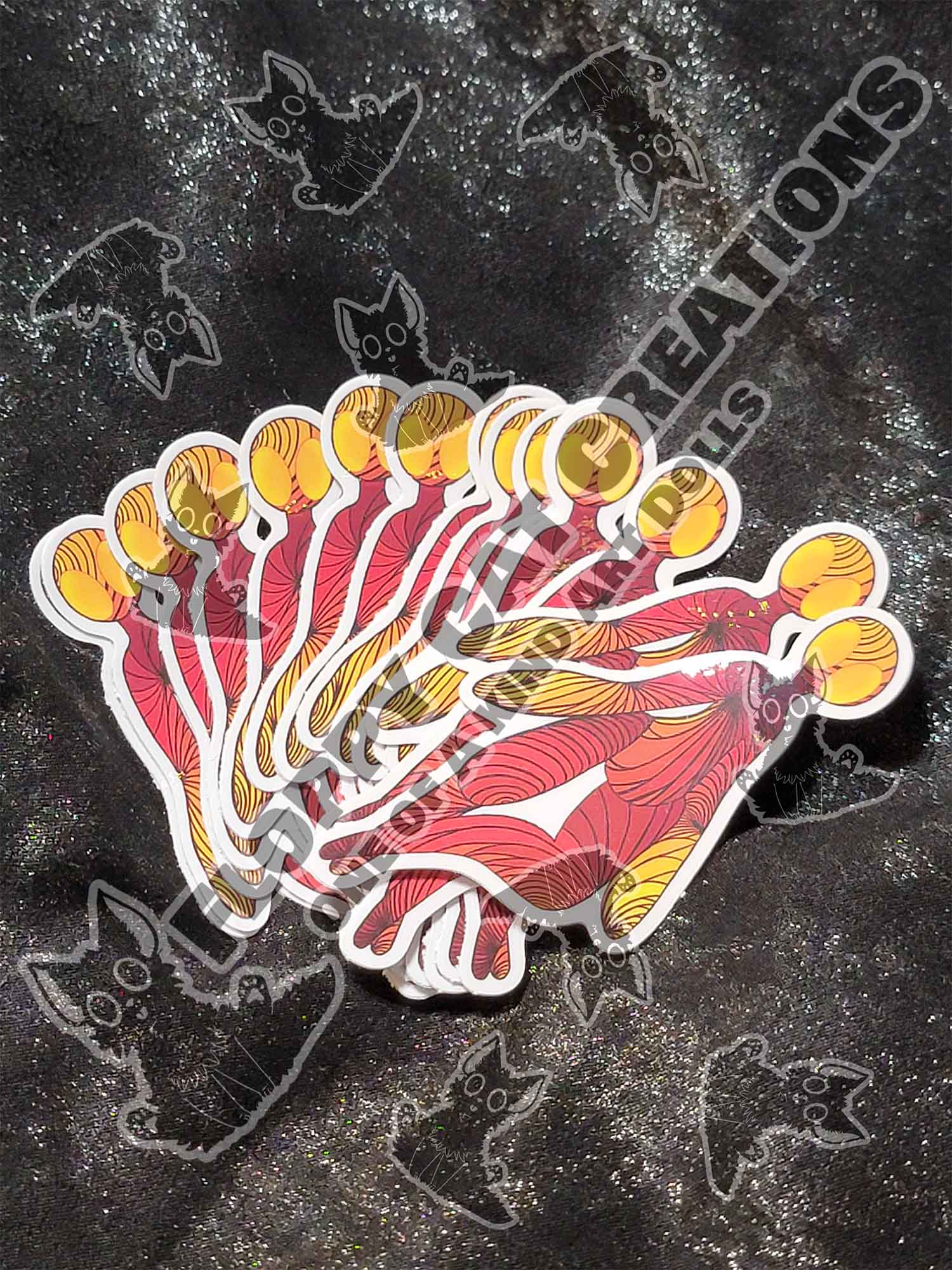 "Alien At Sunset StitchPunk" Sticker