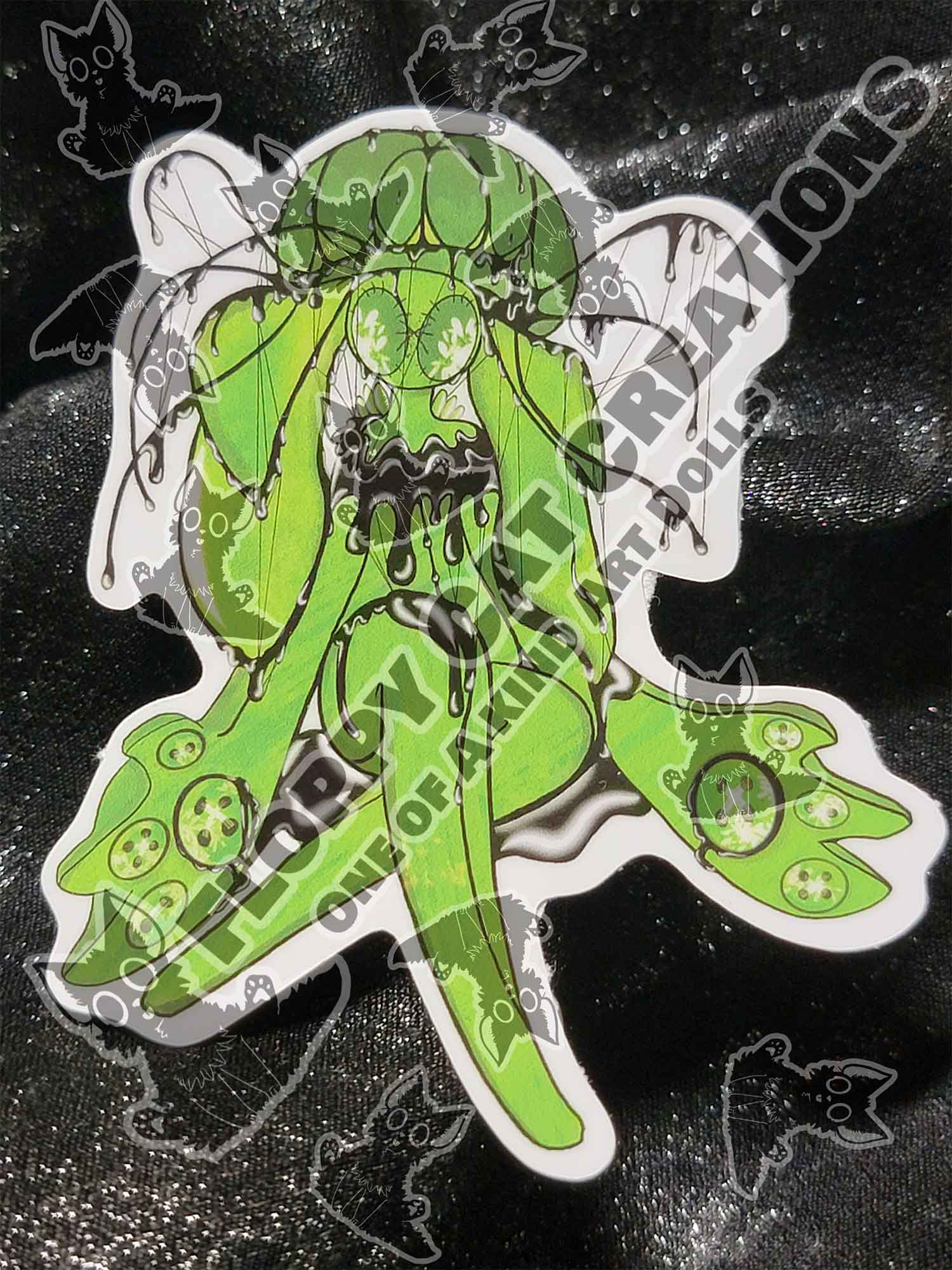 "Toxic Waste Ink Cap" Sticker