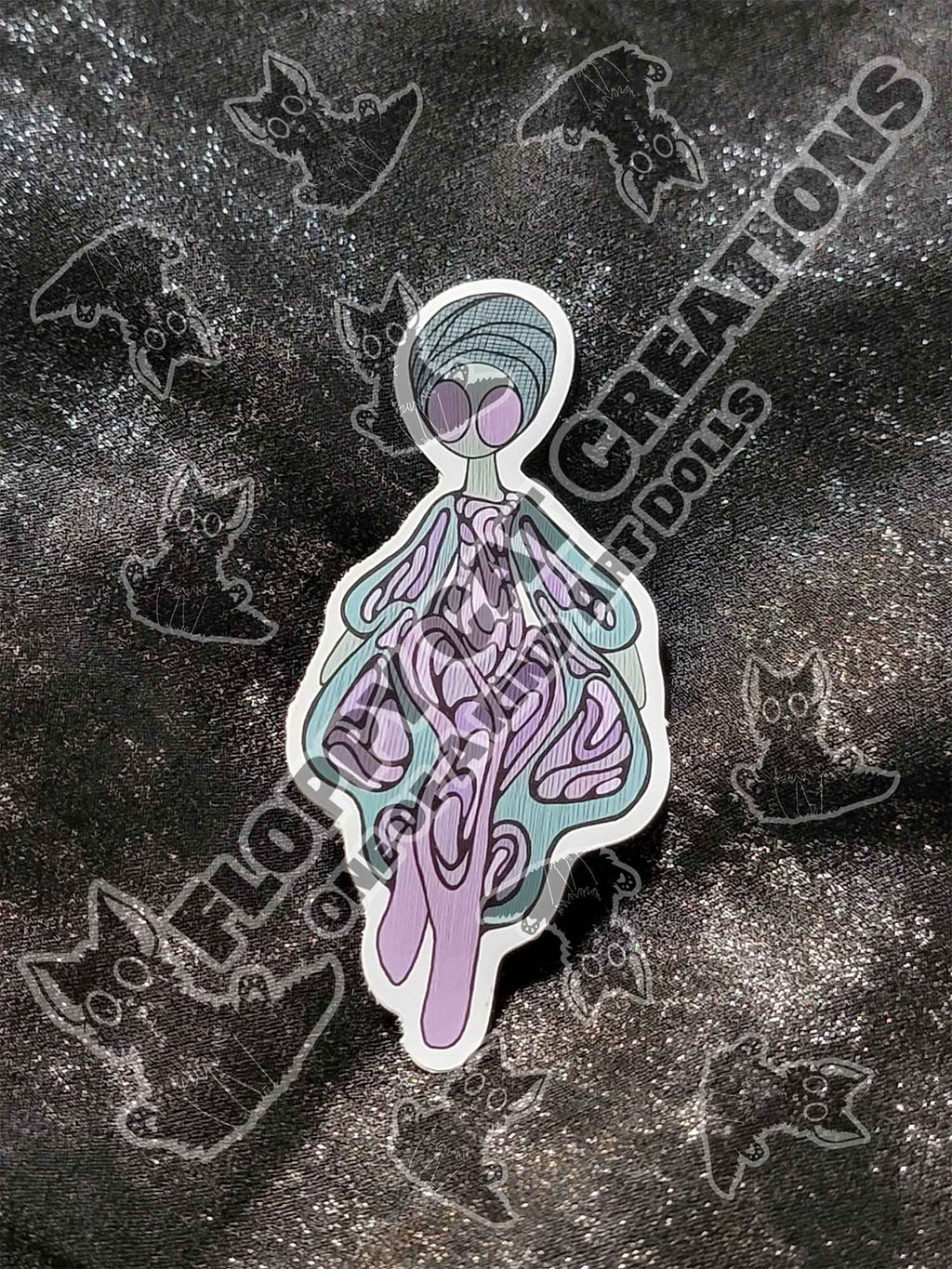 "Waterfall Dress StitchPunk" Sticker