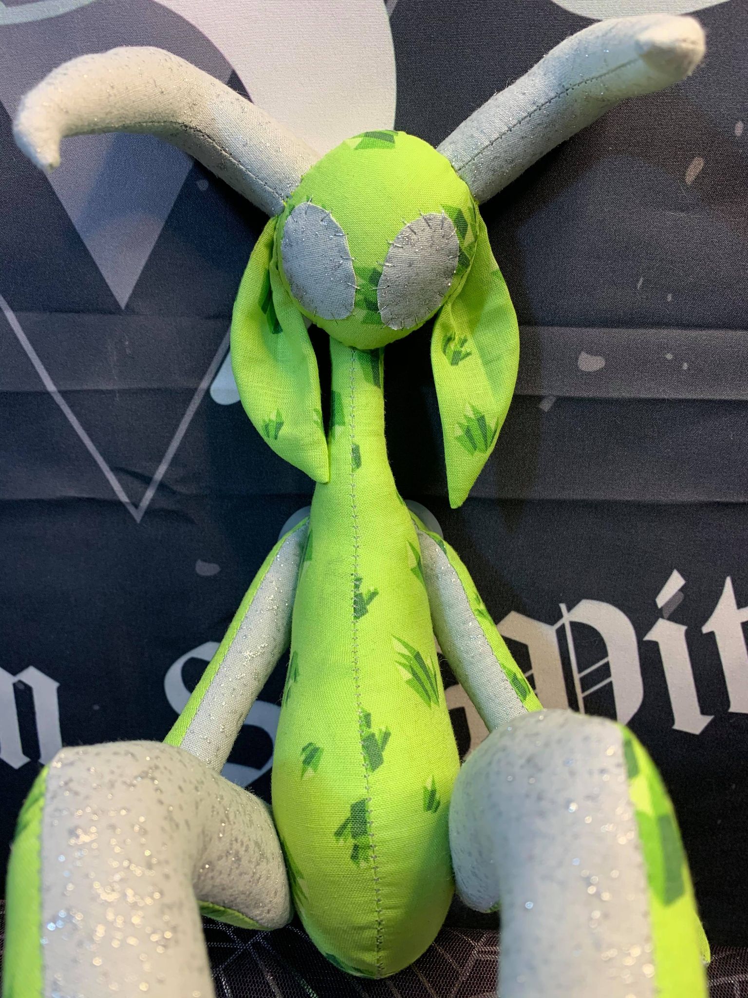 Green Glittery Stitchpunk