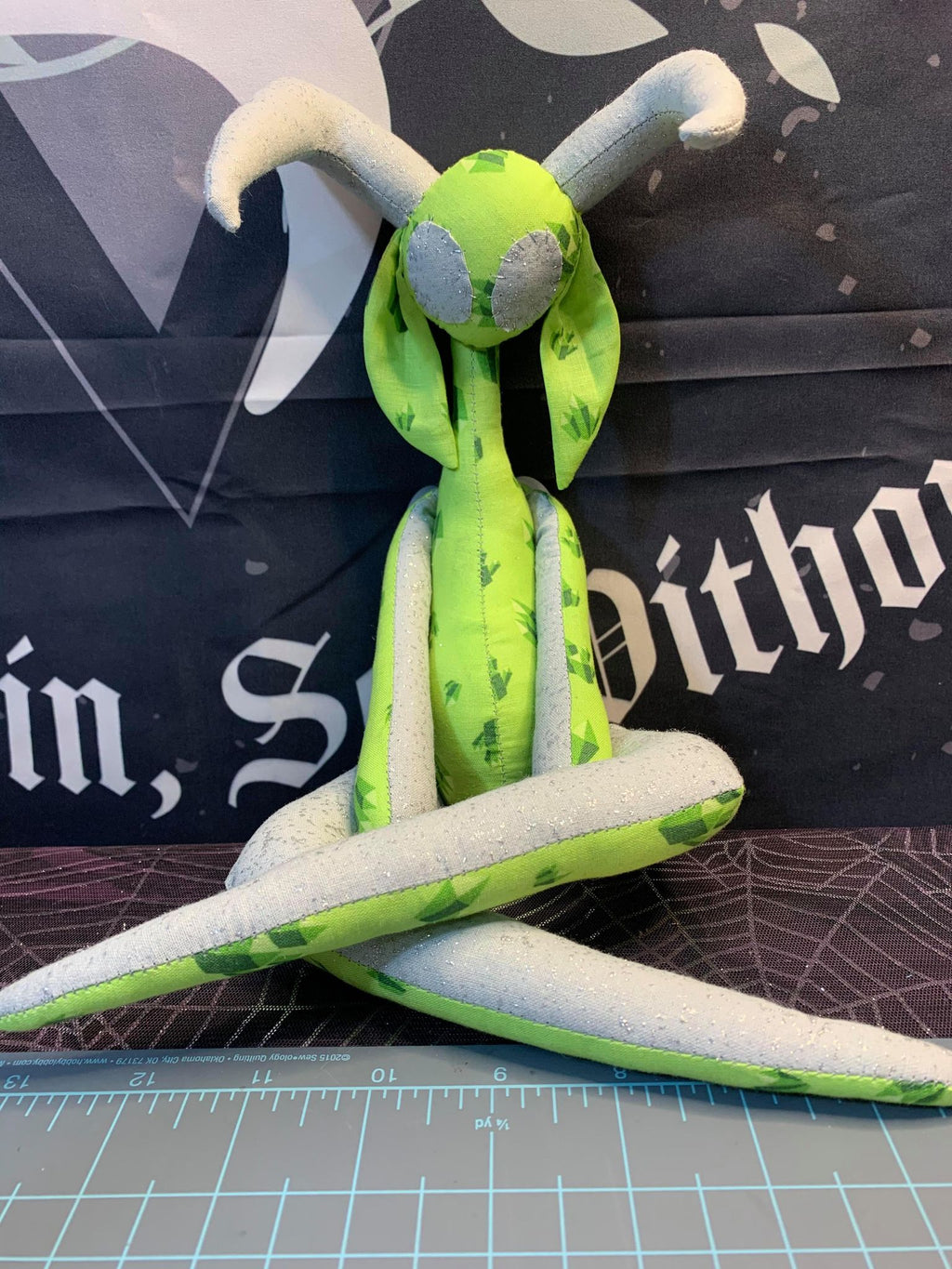 Green Glittery Stitchpunk