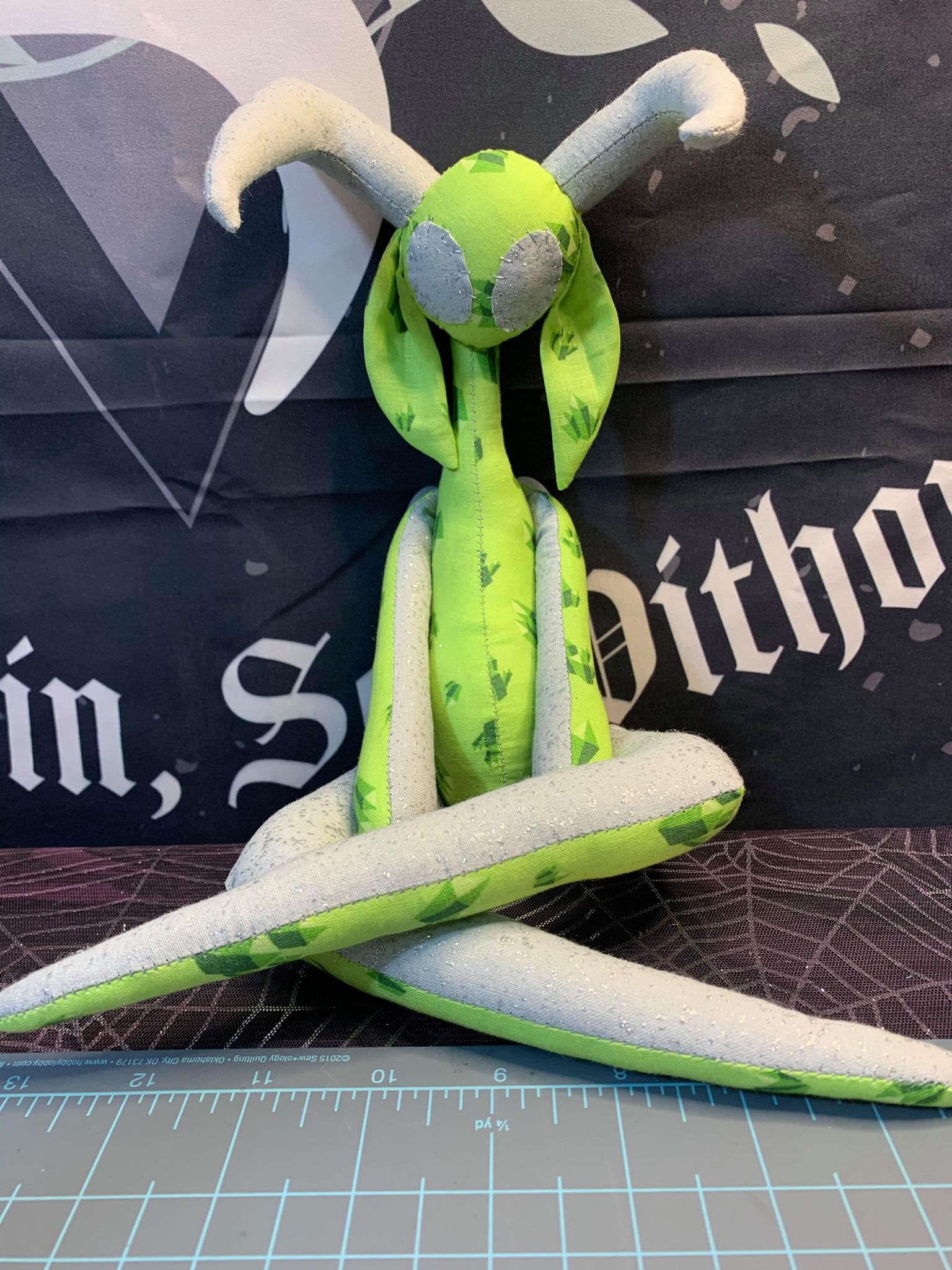 Green Glittery Stitchpunk