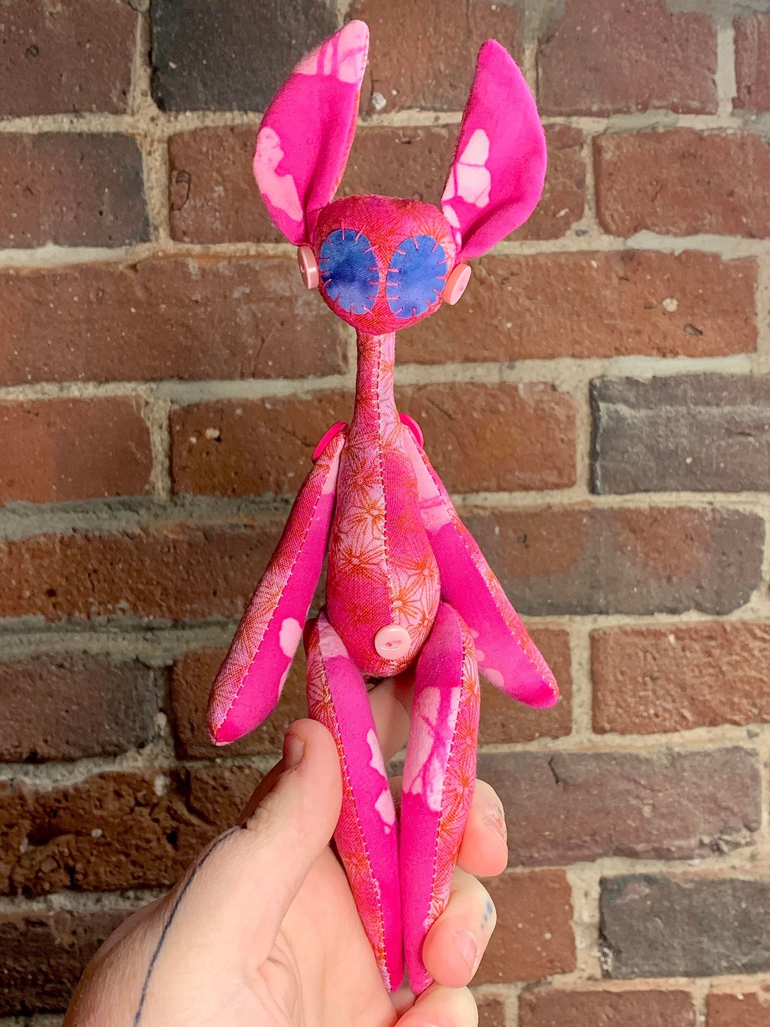 Hot Pink Bunno Bean Pocketpunk
