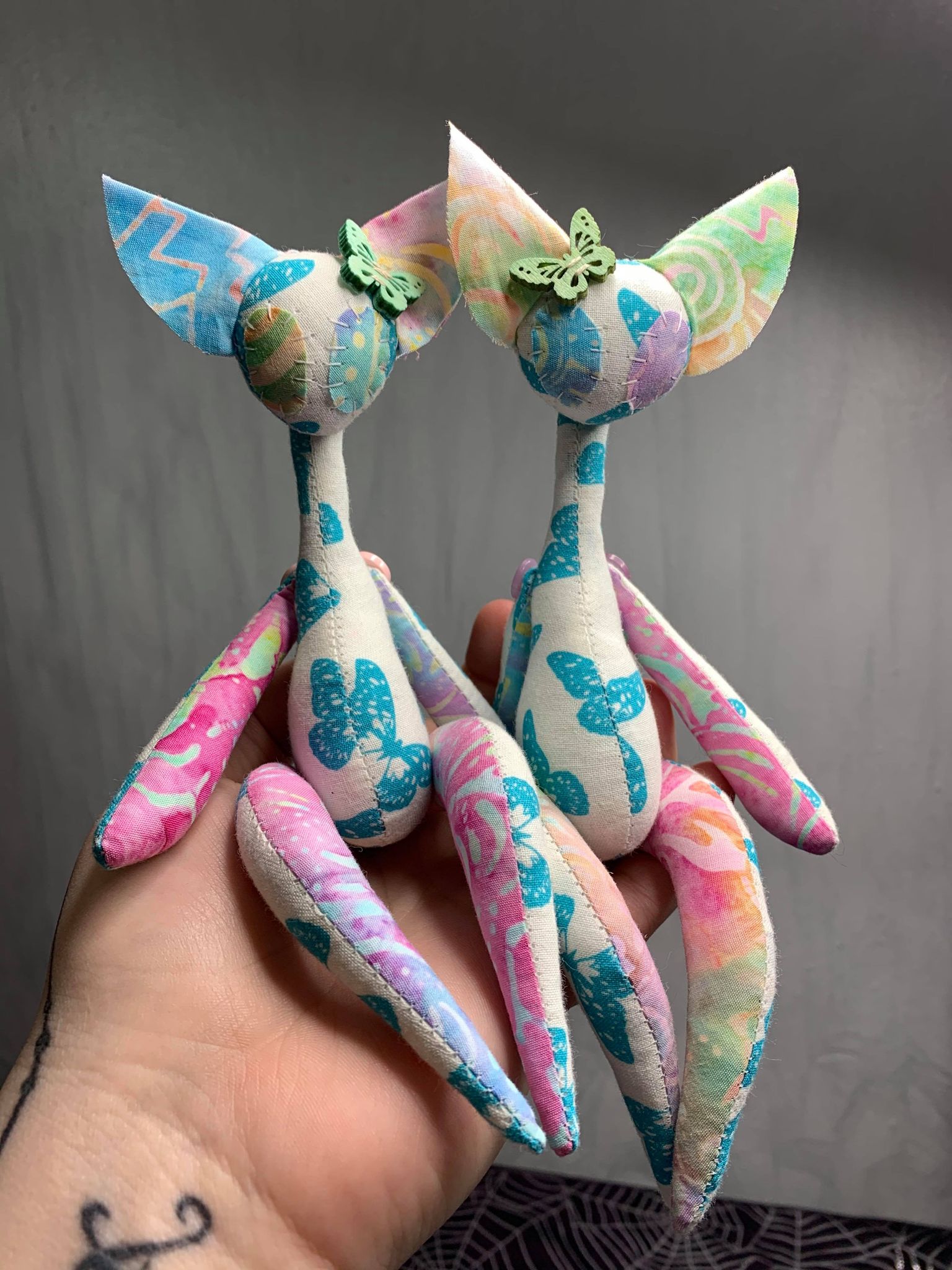Pastel Butterflies Pocketpunk Pair