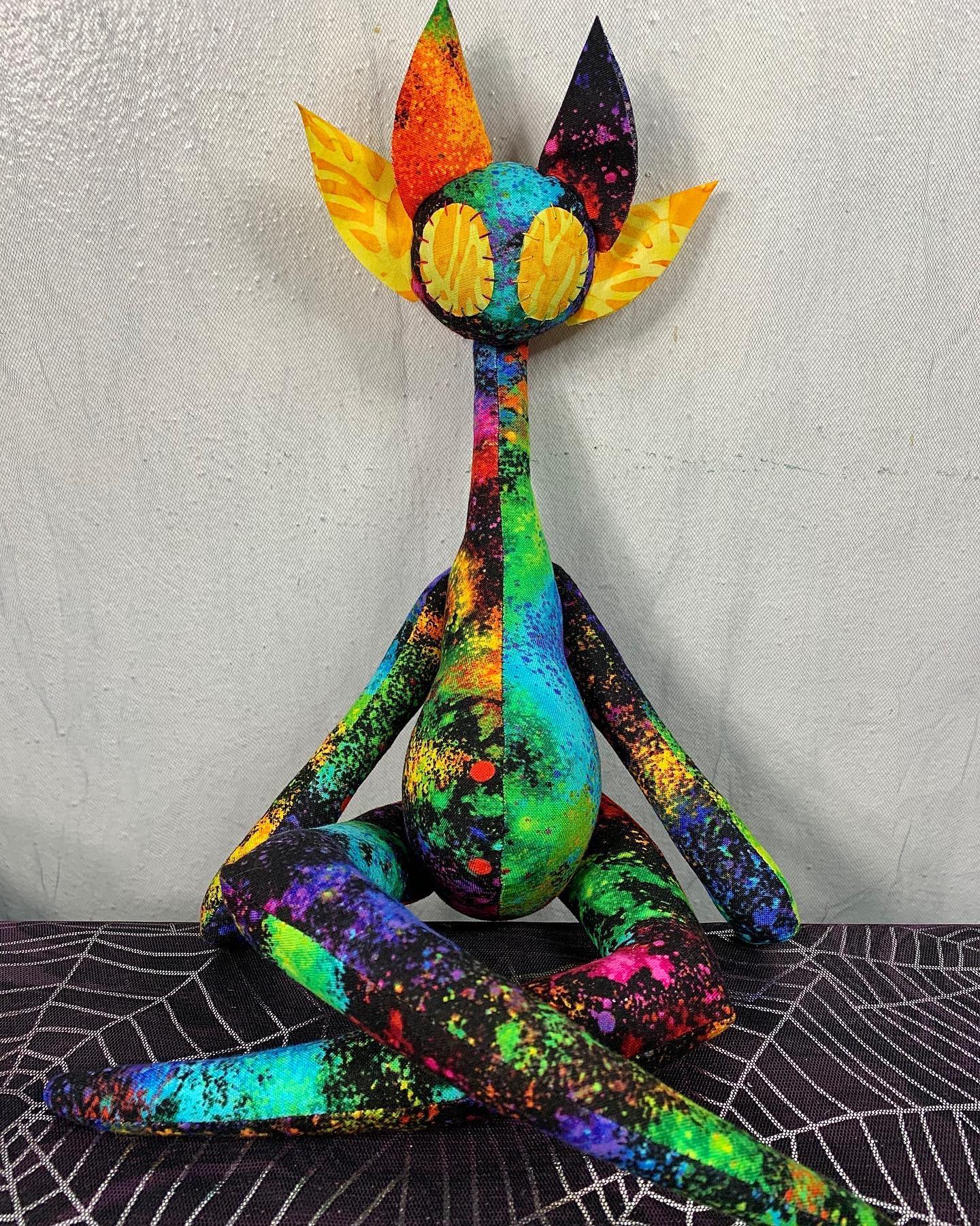 Vibrant Yellow Rainbow Stitchpunk
