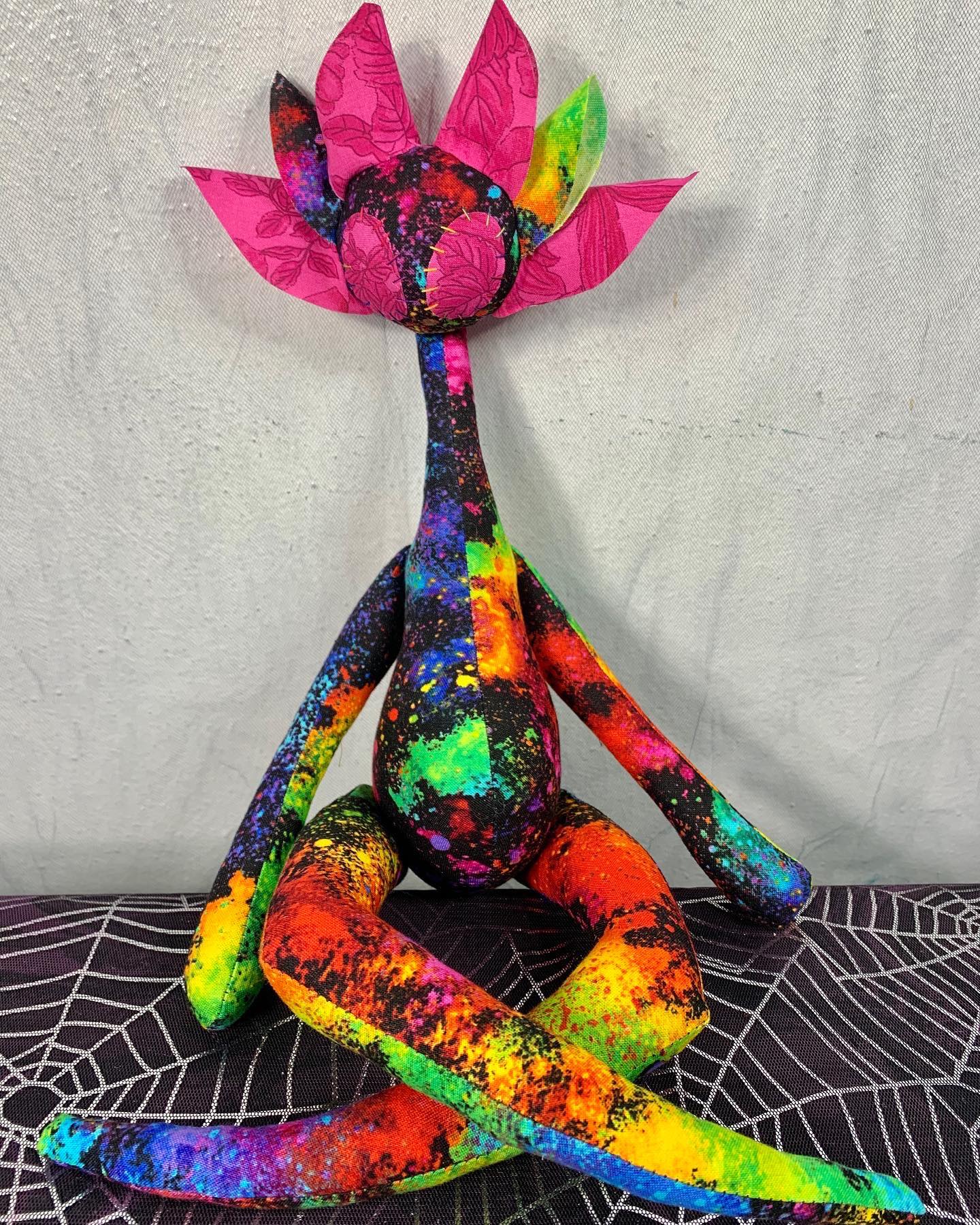 Vibrant Pink Rainbow Stitchpunk
