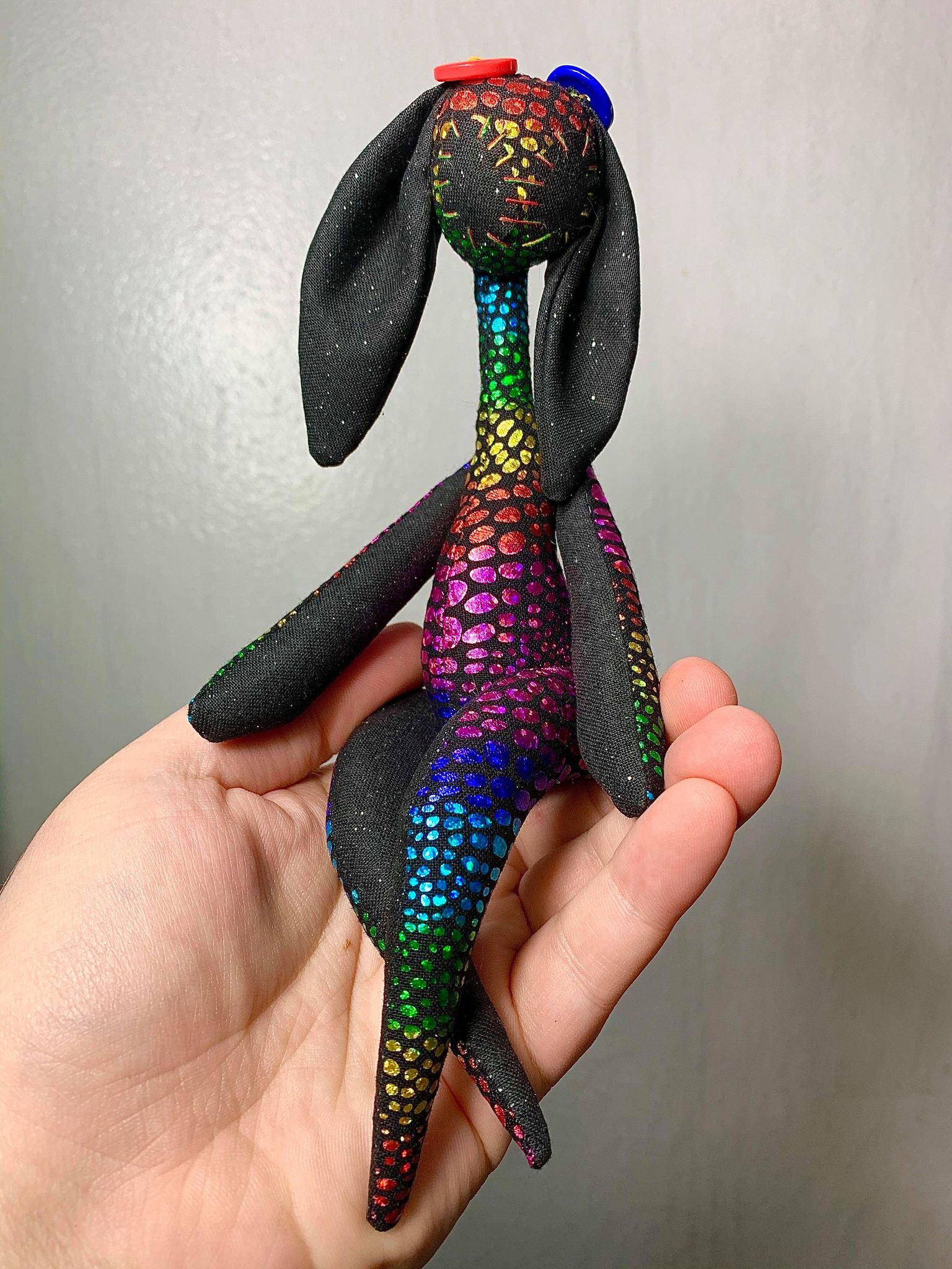 Shiny Rainbow Pridepunk with Floppy Ears