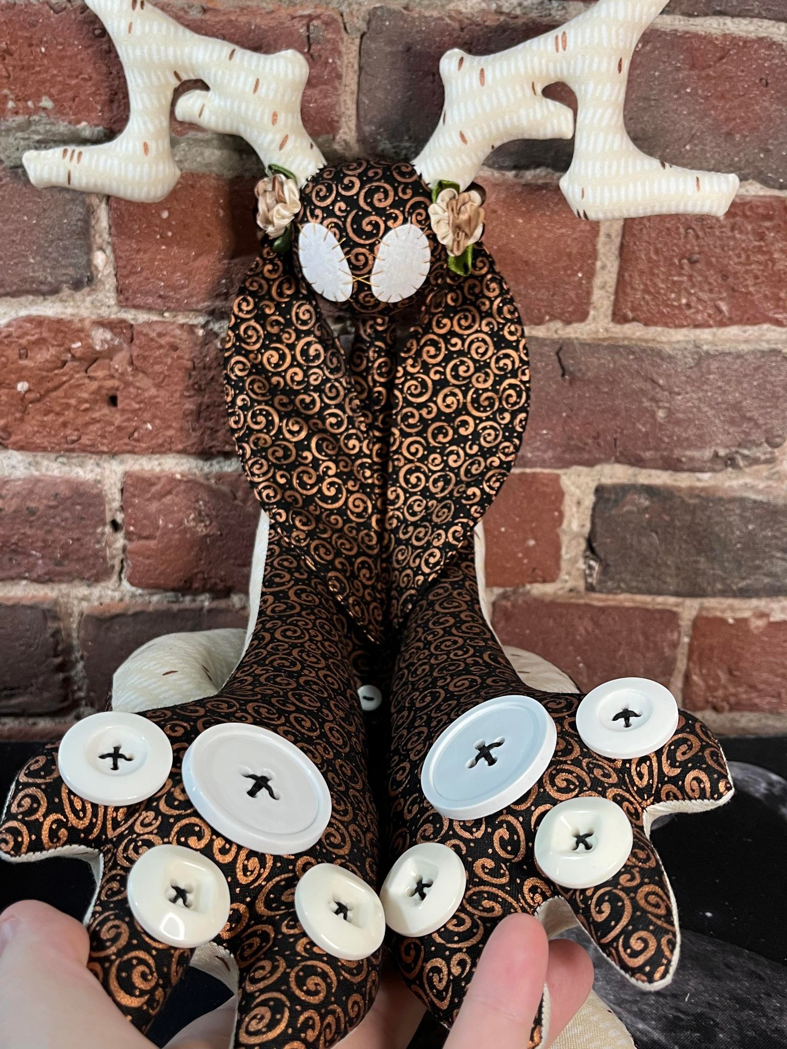 Spooky Jackalope Stitchpunk